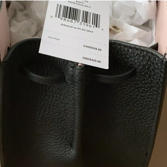 Kate spade Hayes large tote black shoulder bag new - Picture 6 of 7